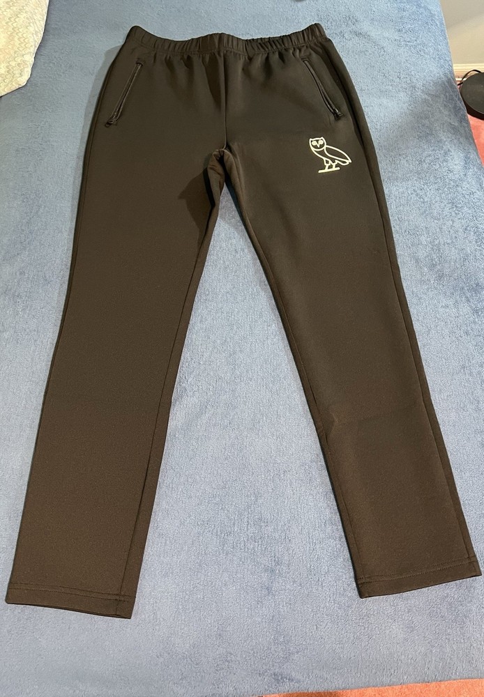 Very Rare OVO October’s Very Own Black Tech Jogger Track Pants Mens Size Medium