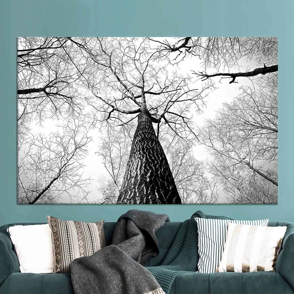 Forest View Art Painting Tree Branches Unframed Canvas Print Australian Wall Art