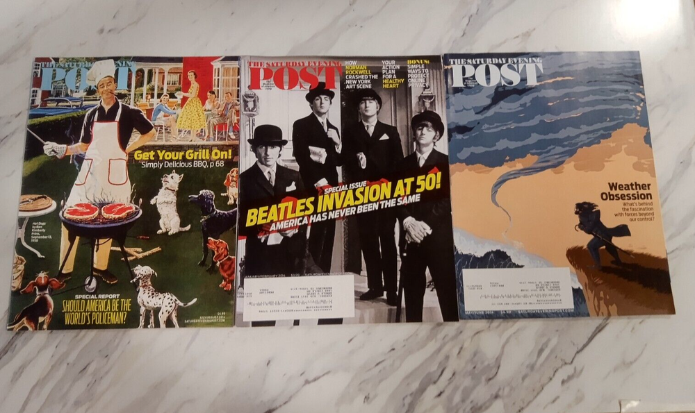 Saturday Evening Post 3 Magazine Lot 2014