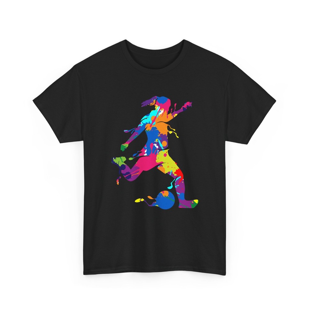 Soccer Player Colorful Shirt, Soccer Sports Lovers Women Mom Shirt
