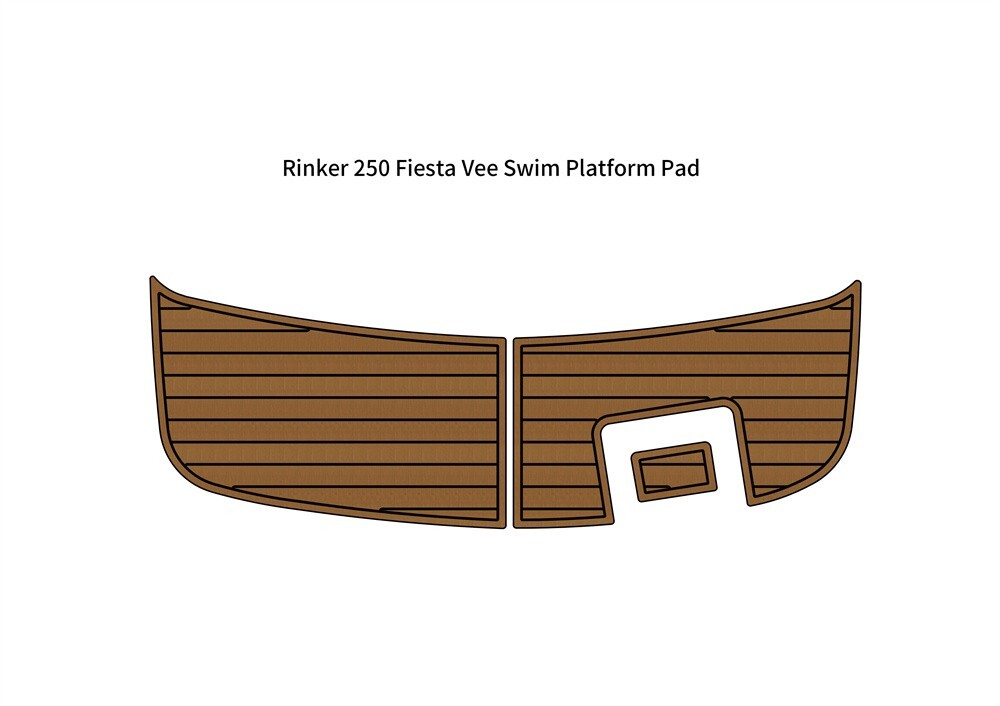 EVA Foam Teak Deck Step Pad for Rinker 250 Fiesta Vee Swim Platform