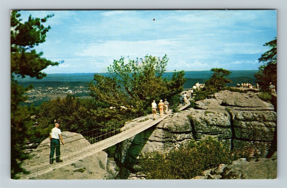 Chattanooga TN-Tennessee, Swing Along Bridge, Lookout Mountain, Vintage Postcard