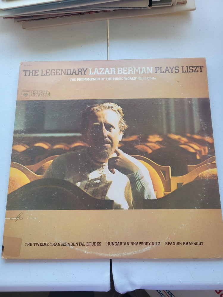 Lazar Berman Plays Liszt The Twelve Transcendental Etudes Vinyl LP MS 33927