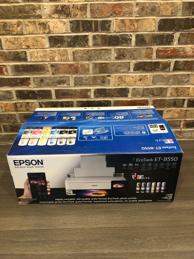 AS IS Epson EcoTank Photo ET-8550 Color Inkjet All-In-One Read description