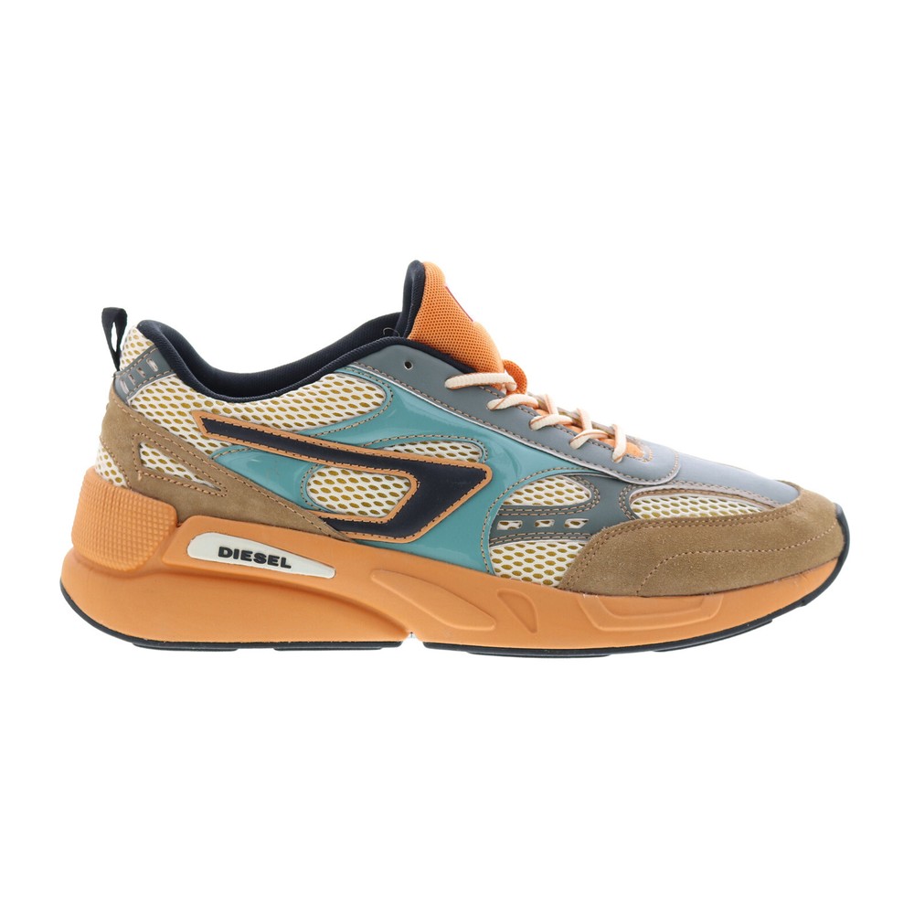 Diesel S-Serendipity Sport X Mens Orange Leather Lifestyle Sneakers Shoes 12