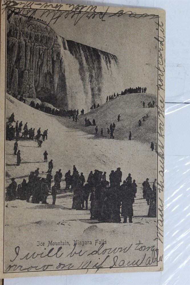 Canada Ontario Niagara Falls Ice Mountain Postcard Old Vintage Card View Post PC