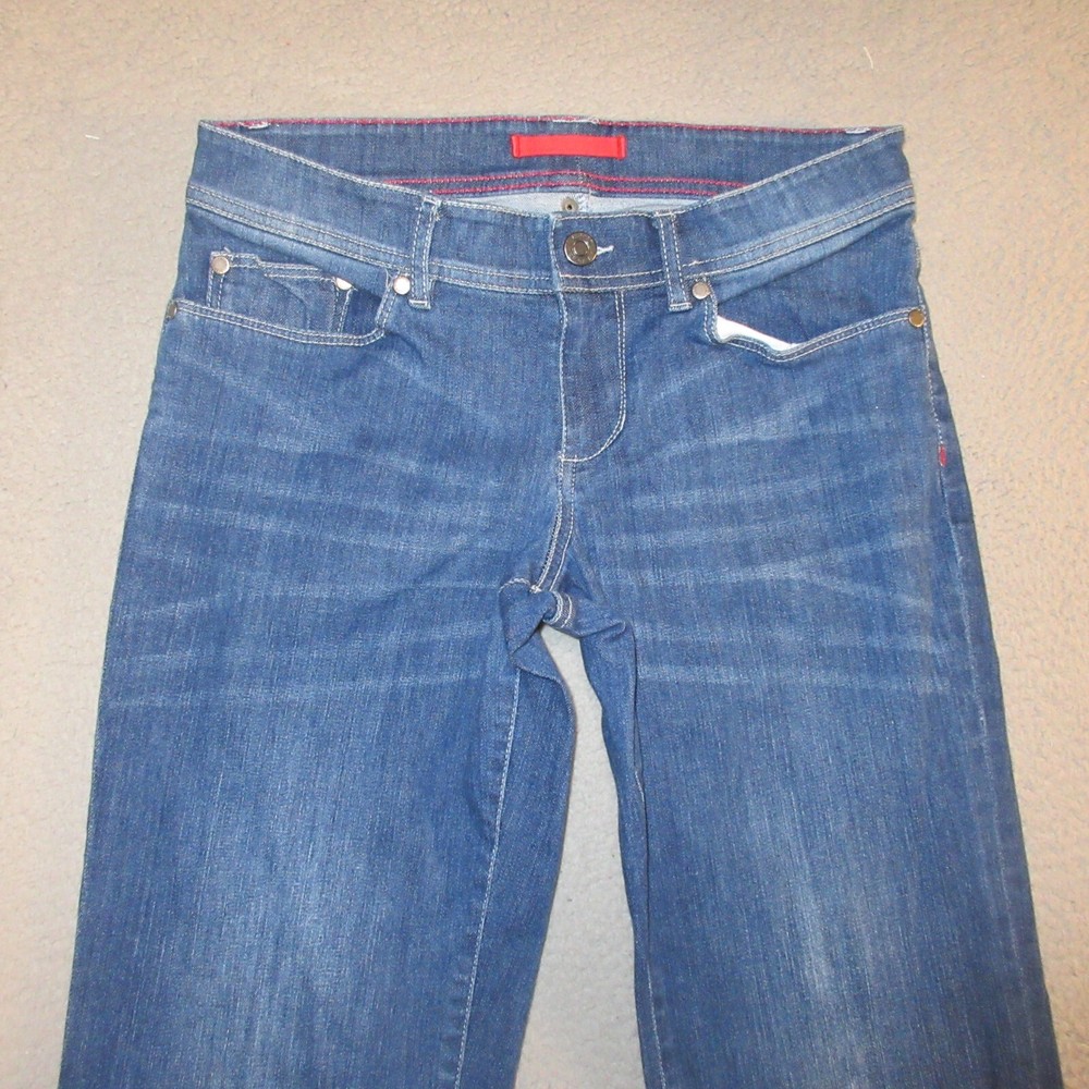 LL Bean Jeans 6P Womens Straight Leg Stretch Low Rise Measures 30x29