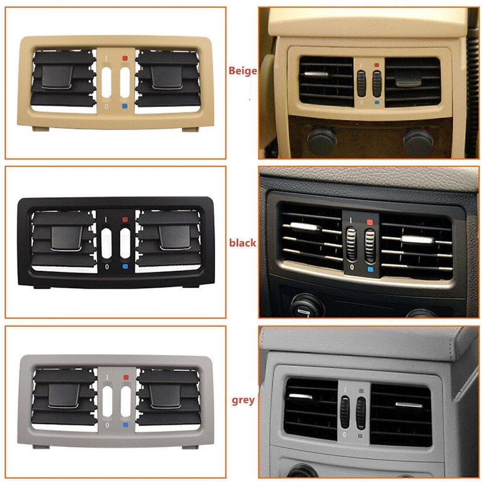 For BMW 5 Series E60 E61 2003-09 2005 Car Interior Rear A/C Air Vent Cover Beige