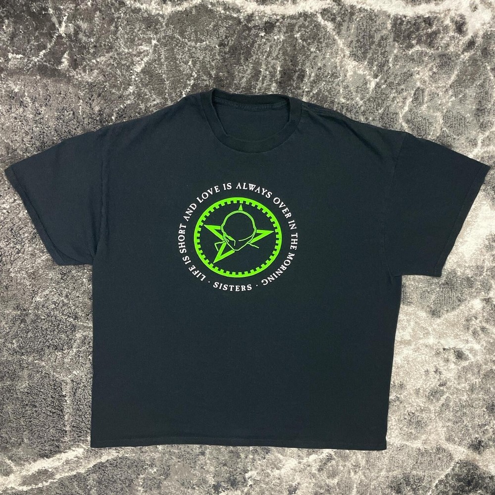 The Sisters of Mercy Shirt Mens Large Y2K Vintage Goth Rock Punk Band Tour Merch