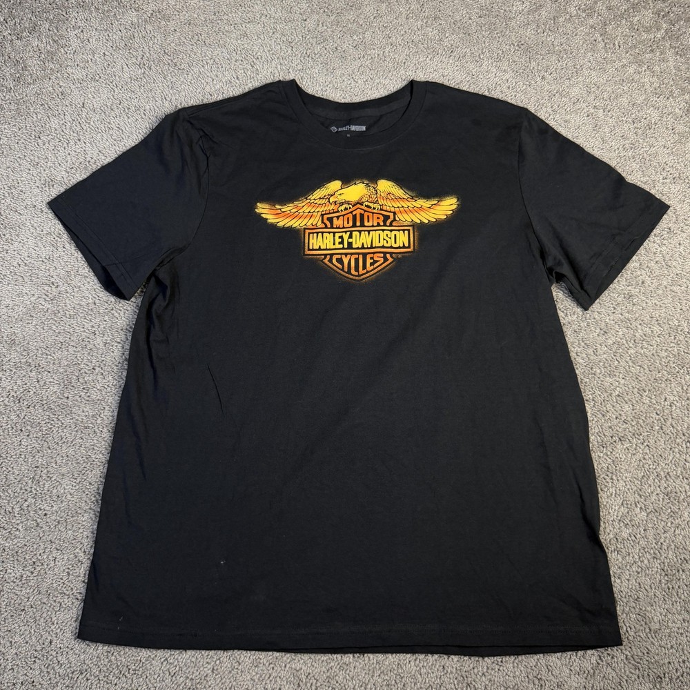 Harley-Davidson Shirt Mens XL Black Sonoma County Graphic Crew Neck Tagless