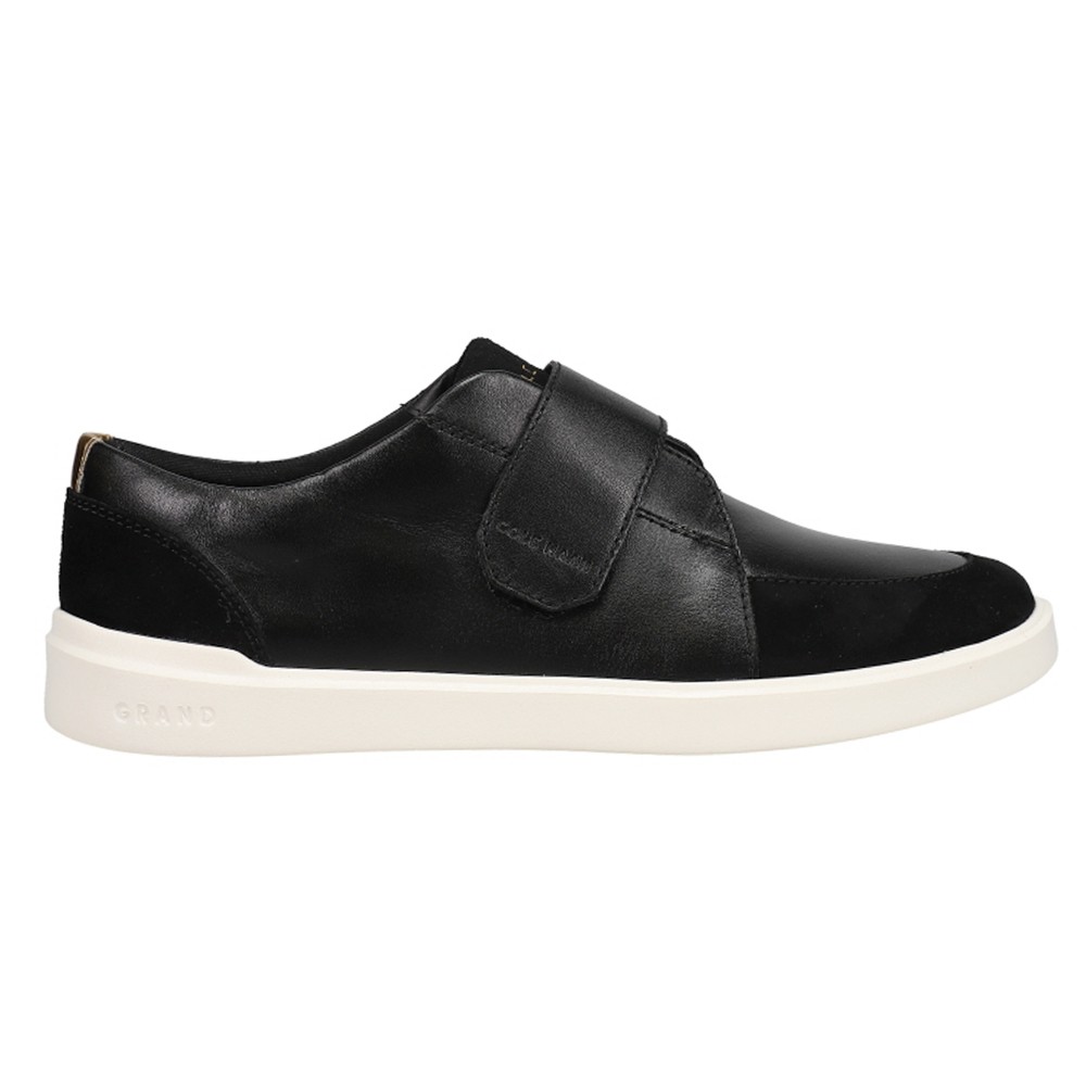 Cole Haan Grand Crosscourt Monk Strap City Slip On  Womens Black Sneakers Casual