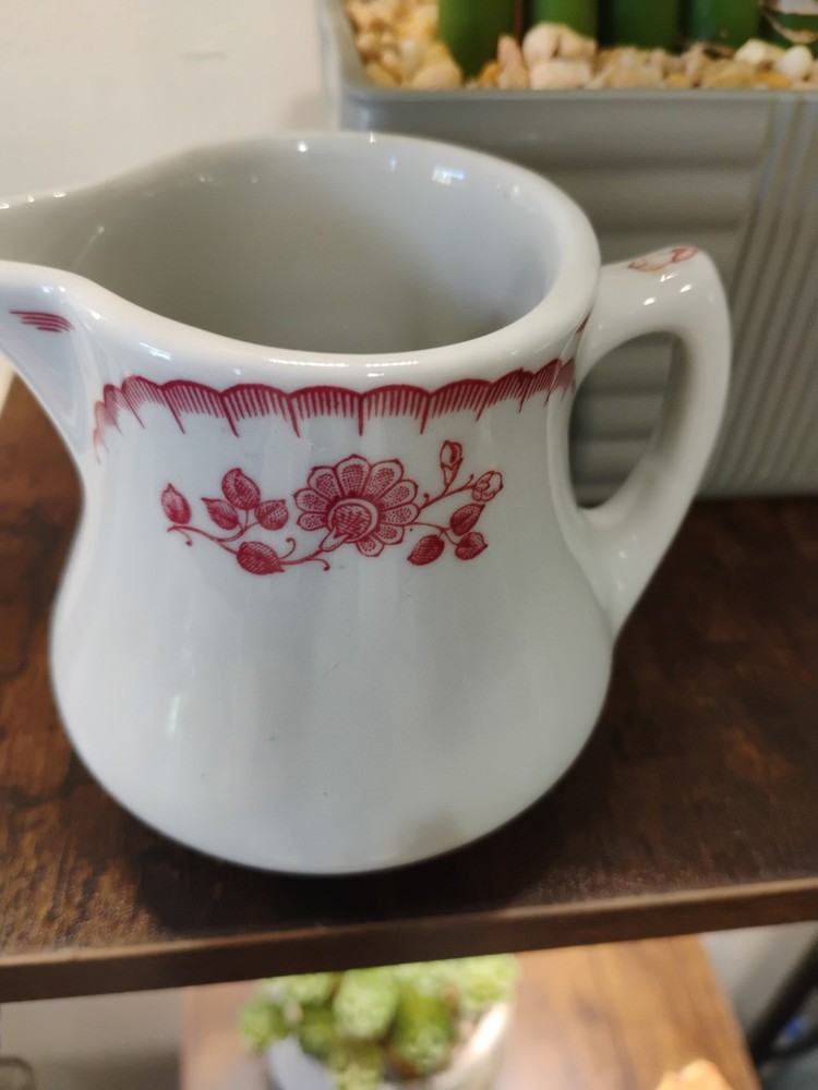 VTG Shenango China Restaurant Ware Creamer  Chardon Rose 1950s 