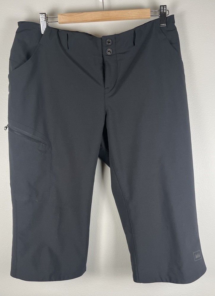 REI Capri Cropped Pants Black Size 10 Activewear Hiking Outdoor