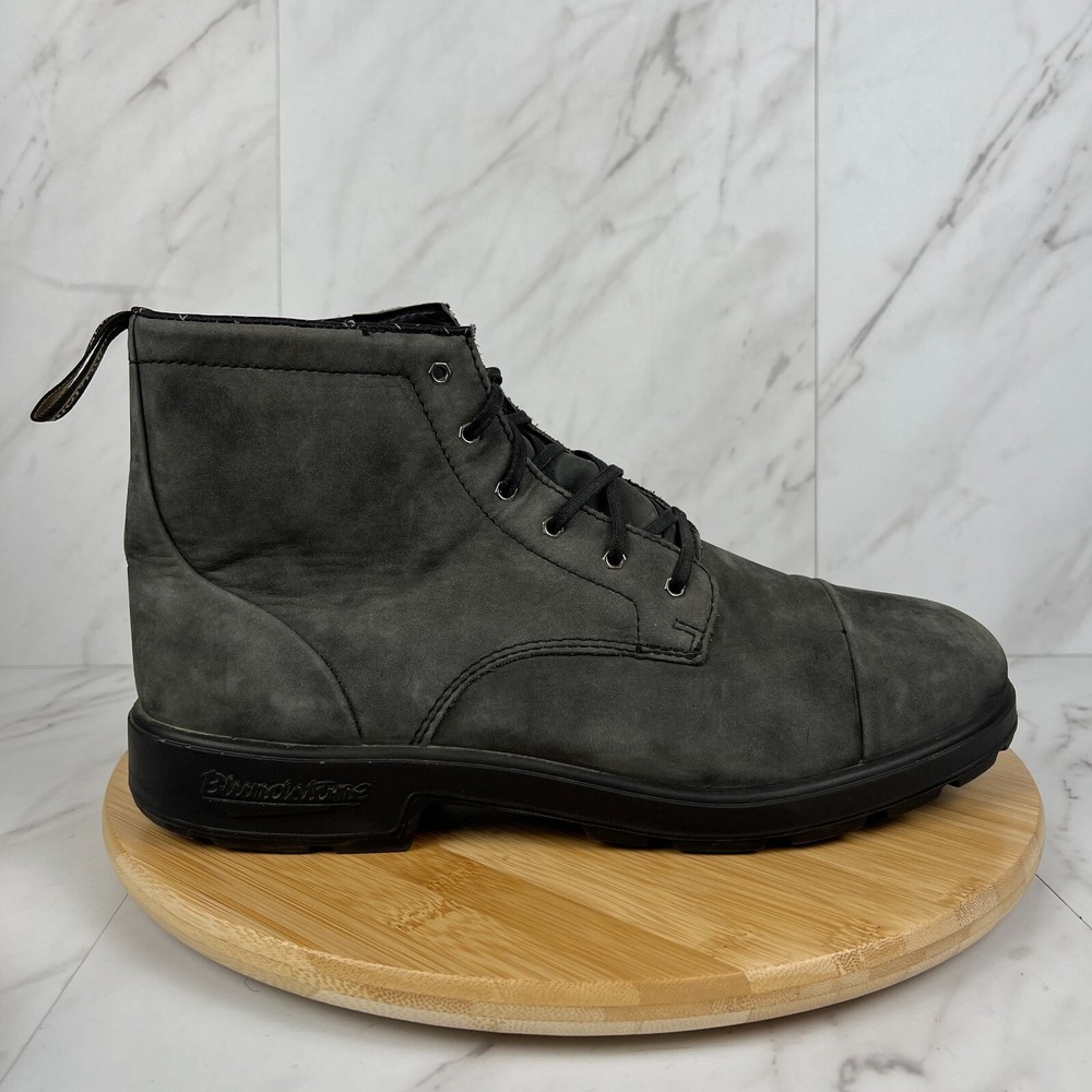Blundstone BL1619 Mens Size 11 US [10 AU] Black Leather Oxford Cap Toe Boots