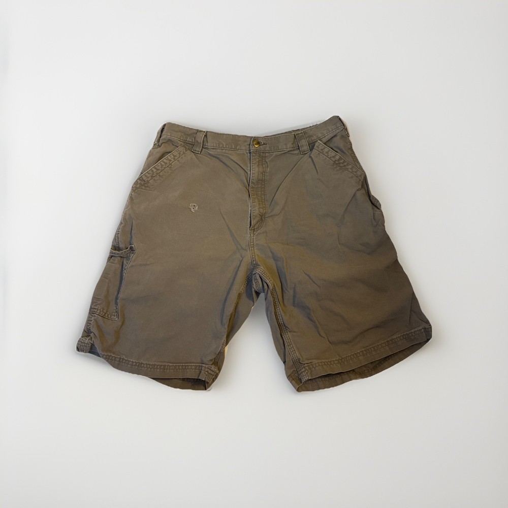 Men’s Cargo Shorts Olive Green Utility Work Shorts size 40