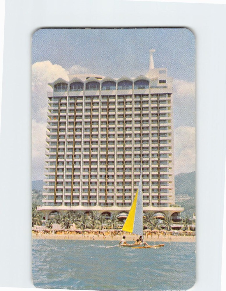 Postcard View Of Hotel Paraiso Marriot Acapulco Mexico