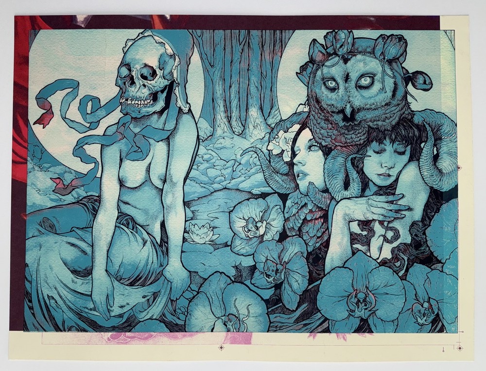 John Dyer Baizley KVELERTAK Stranglehold Poster 1/1 OOAK Test Print Poster
