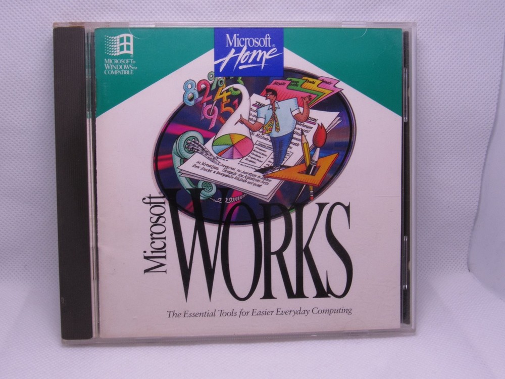 Microsoft Works CD 1994 OEM Software Windows Productivity Microsoft