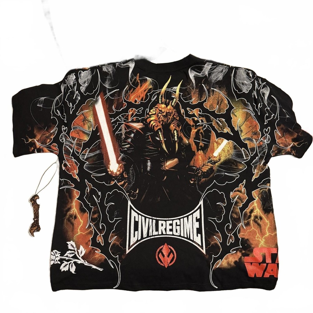 CIVIL REGIME Star Wars Darth Wyyrlok T Shirt Size XL RARE