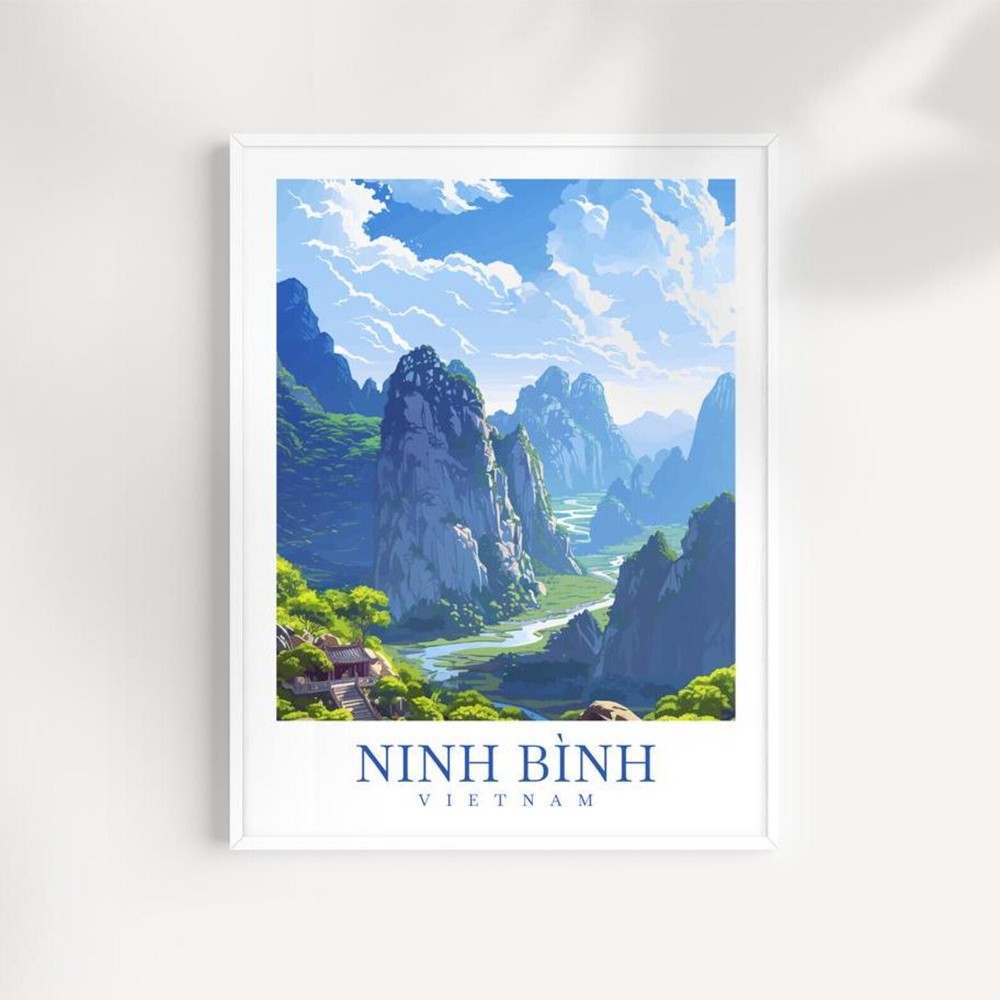 Ninh Binh Travel Print Wall Art Ninh Binh Wall Hanging Home Dcor Ninh Binh Gift