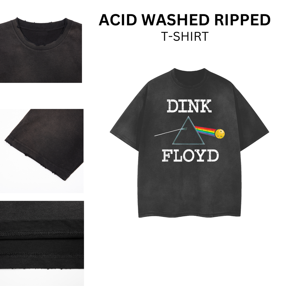 Vintage Acid Washed Ripped Rock Band T-Shirt Unisex 102105