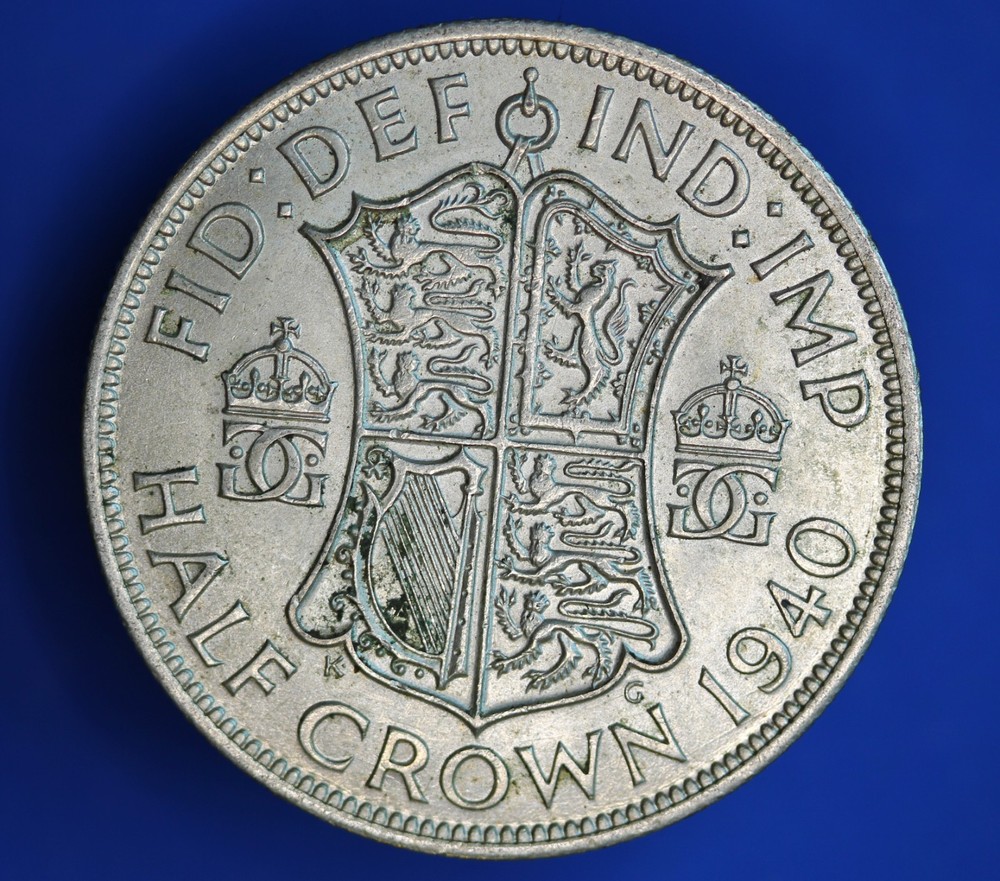 1940 George VI 50% Silver half crown 2/6 coin          [34320]