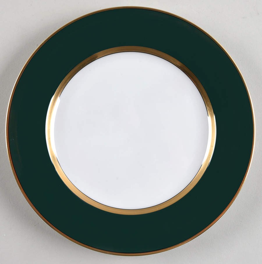 Fitz & Floyd Renaissance Dark Green Salad Plate 129069