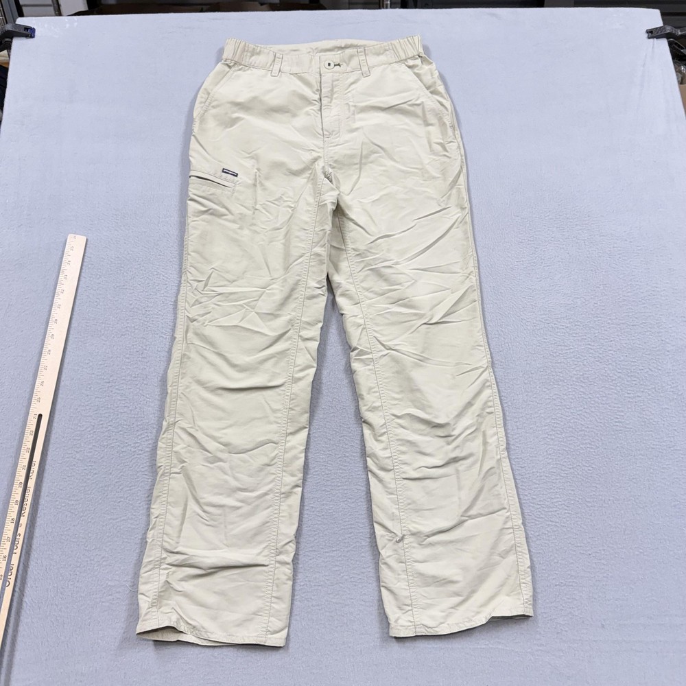 Patagonia Pants Mens 30x30 Beige Nylon Cargo Hiking Travel Quick Dry Outdoor
