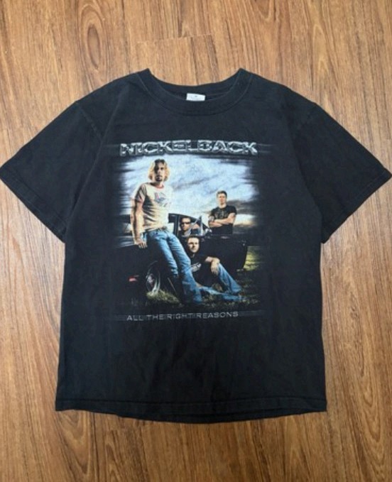 VTG Nickelback All The Right Reasons Tour Concert Tee 2006 Nickel Back