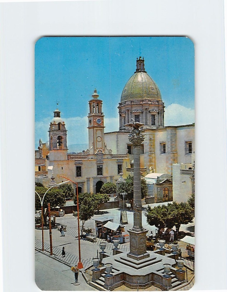 Postcard Monument and Parish Temple Celaya Guanajuato Mexico North America
