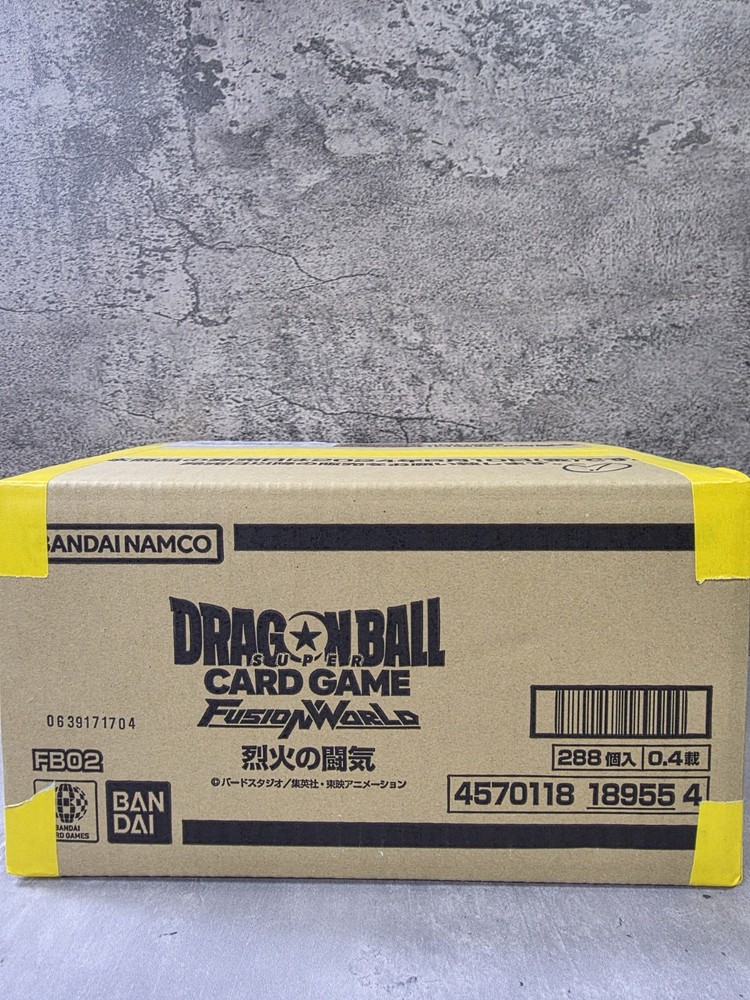 DRAGON BALL SUPER FUSION WORLD BLAZING AURA BOOSTER box case FB02 FB-02 Japanese