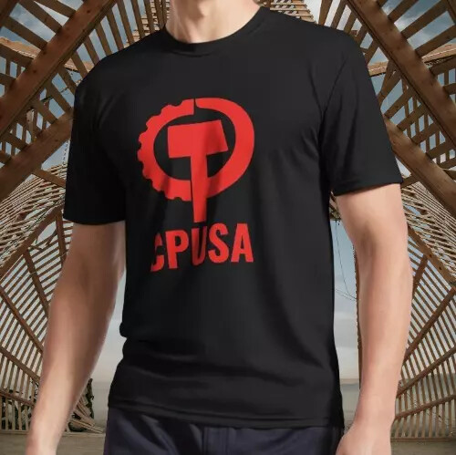 CPUSA Communist Party of the USA Logo Active Logo T-Shirt Funny Size S to 5XL
