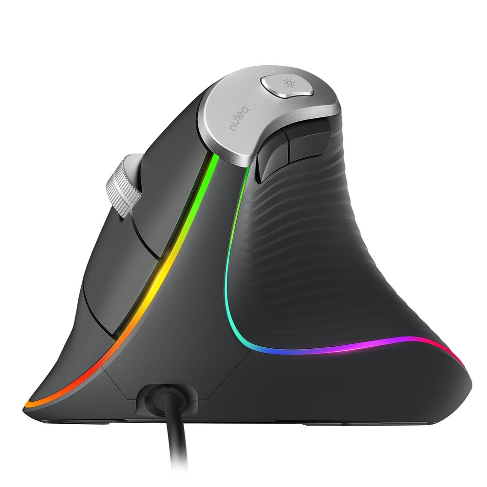 Nulea M504 Ergonomic Vertical Wired USB Mouse with 4 Adjustable DPI Levels