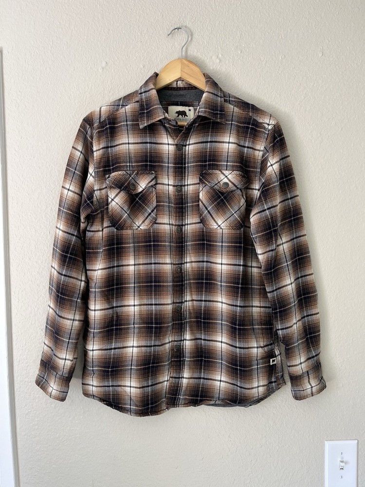 Dakota Grizzly Flannel Thermal Lined Jacket Men Medium Plaid