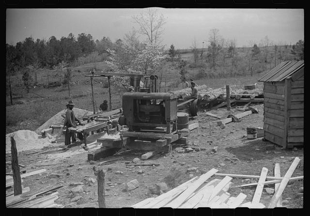 Photo:Heard County Georgia 1941 Sawmill Lumber Workers