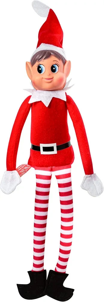 Christmas Elf Behaving Badly Plush Toy | Elfette Novelty Long Bendy Naughty Girl