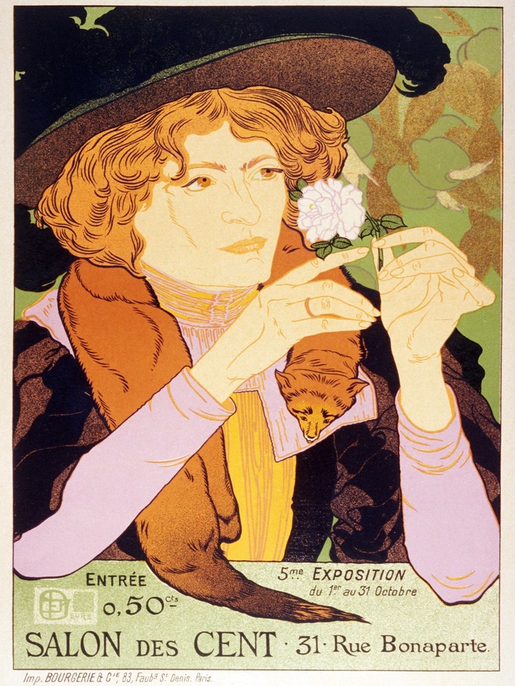 Salon des Cent French Decorative Poster. Graphic Art. Wall Interior Design 2342