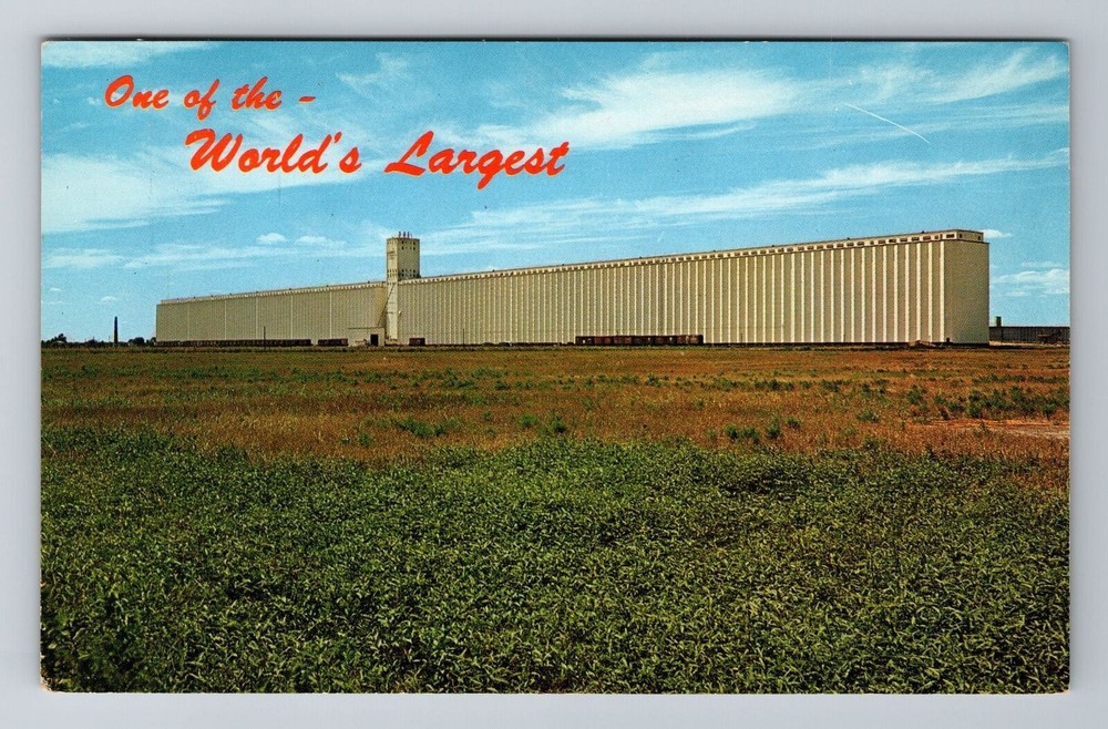 Hutchinson KS-Kansas, Farmer's Commission Company Elevator, Vintage Postcard