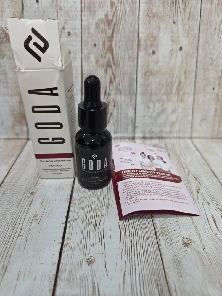Goda For Her Pheromone Infused Perfume 0.5 fl oz 15ml Vegan Jasmine Peony Rose