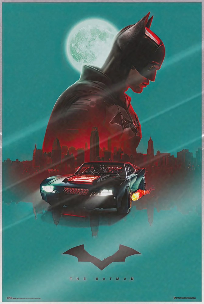The Batman - Movie Poster (Gotham City Skyline) (Size: 24
