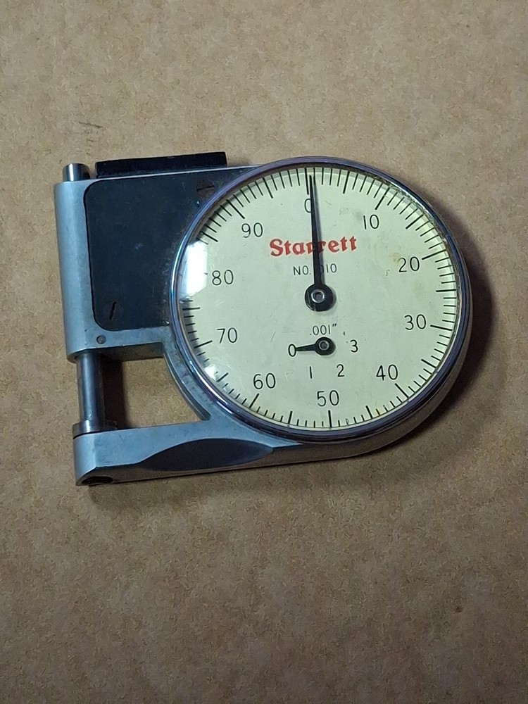 STARRETT NO. 1010 Vintage pocket dial THICKNESS GAUGE Working