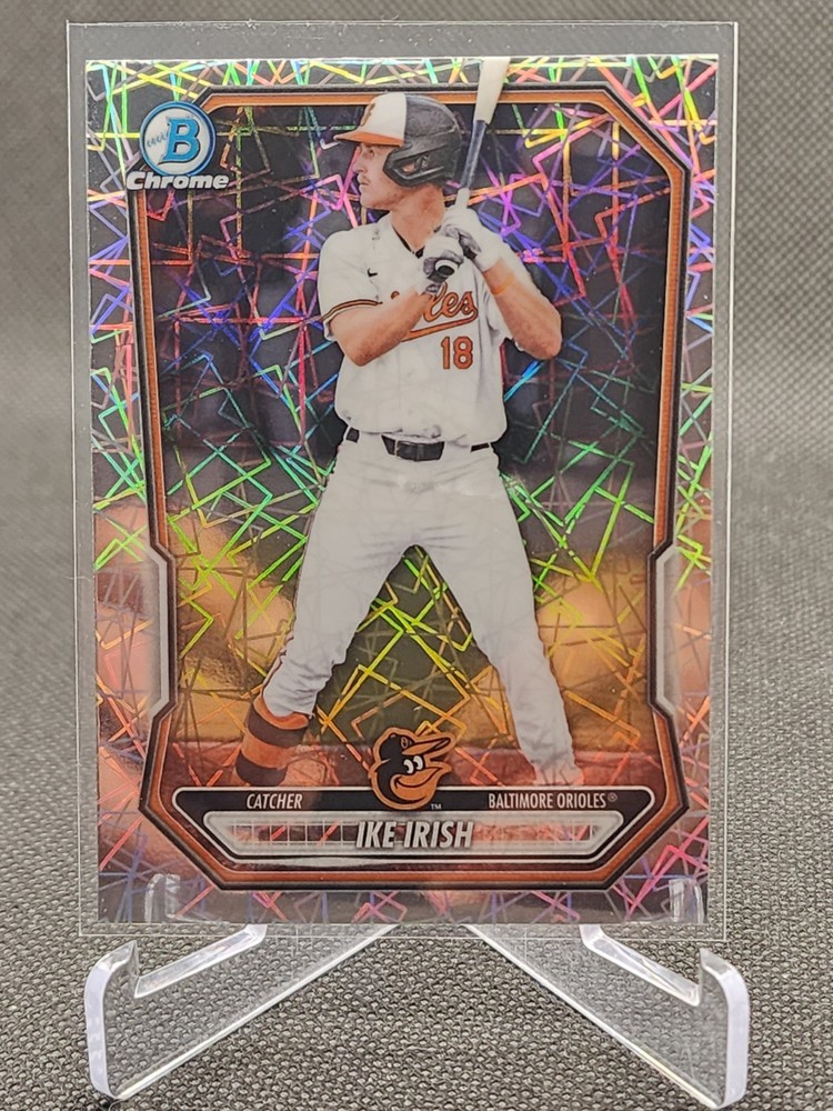 2026 Bowman Ike Irish Chrome Lazer Refractor #BCP-68 - Orioles