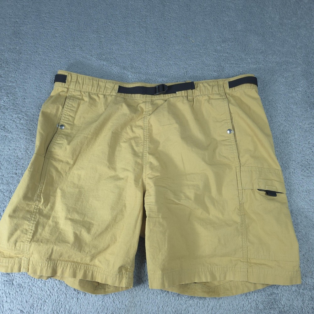 The North Face Cargo Shorts Mens 40 Beige Elastic Waist 7 Inseam Outdoor Hiking