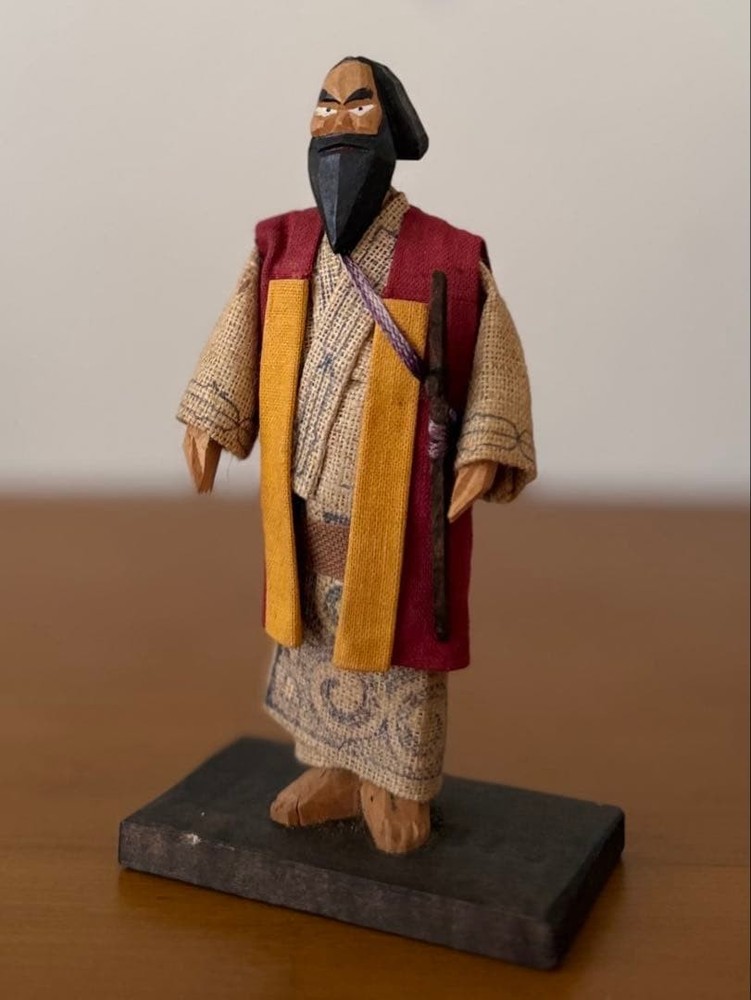 Kokeshi Ainu Ekashi Wood Carved Doll Vintage Folk Art Hokkaido