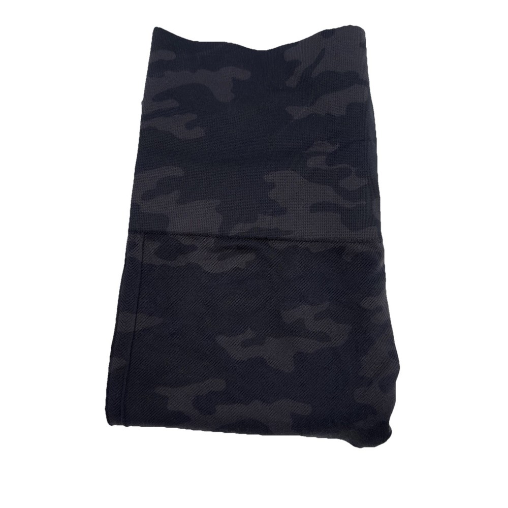 SPANX Leggings Black Camo Women's Size Medium Compression