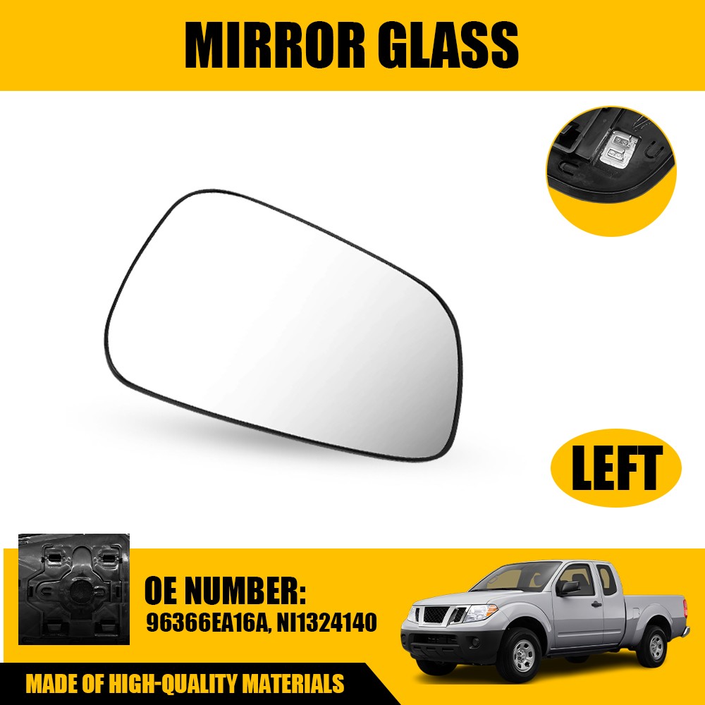 Driver Side Left Heated Mirror Glass Fit 2005-2023 Nissan Frontier 96366EA16A