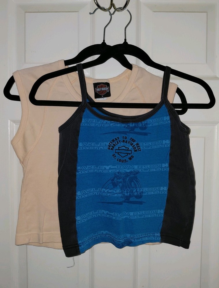 Vintage 2ct Y2K Harley-Davidson Women's Summer Shirts Mini Tee & Camisole Medium