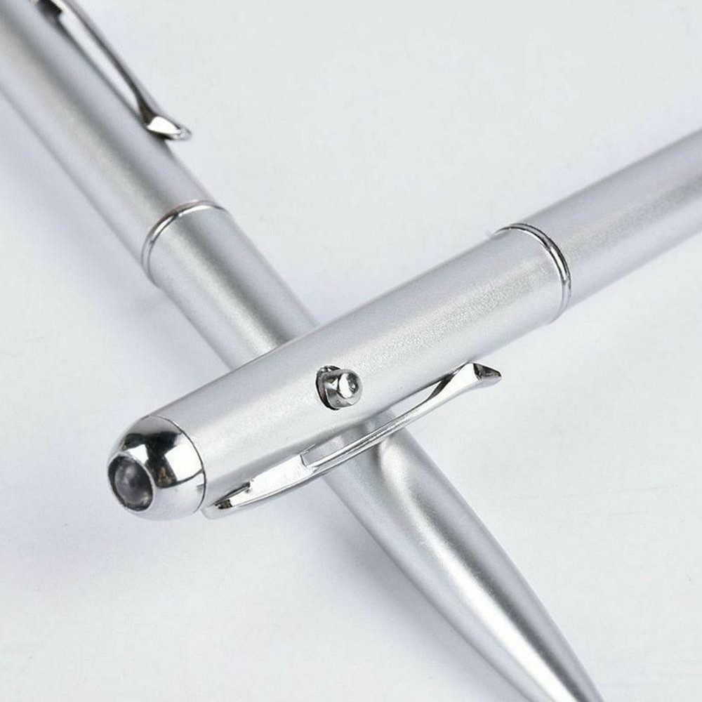 Pocket Tactical Flashlight Torch LED UV Torch Ink Pen Ballpoint L6C0 Inv B4 V3Z8