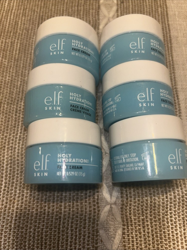 e.l.f. Holy Hydration Face Cream0.5 Oz Lot Of 6