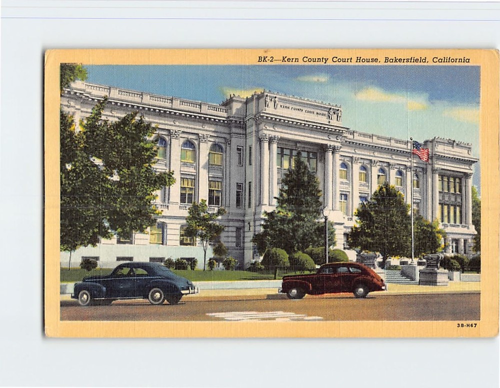 Postcard Kern County Court House Bakersfield California USA